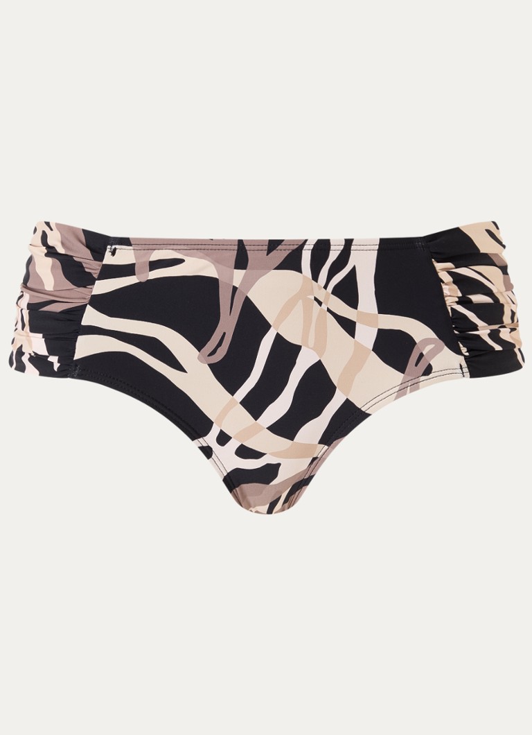 Barts Dames Meldy hipster bikinislip met print in de kleur Zwart, maat: 42