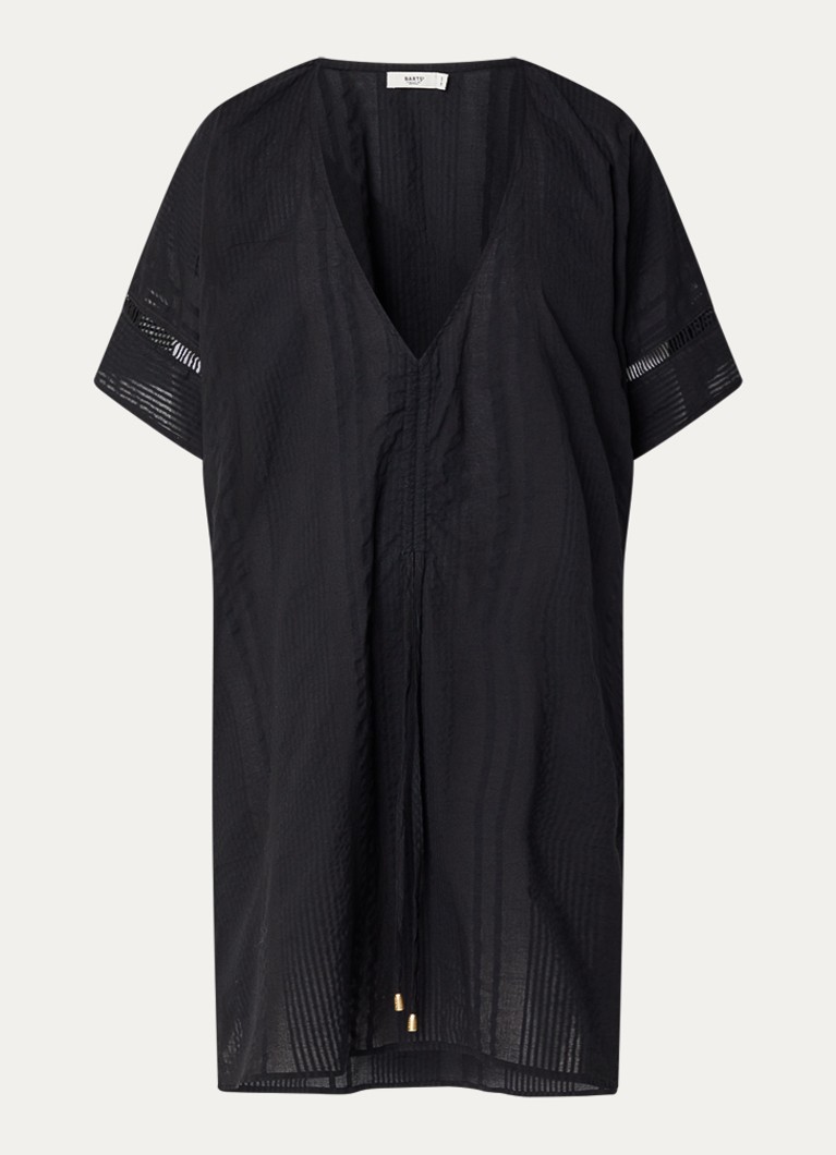 Barts Dames Raimha kaftan met broderie in de kleur Zwart, maat: ONE SIZE