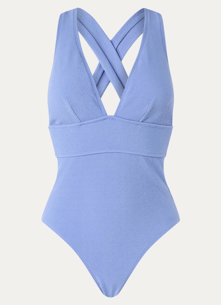 Barts Dames Saltoty Sculpting corrigerend badpak met gekruiste banden in de kleur Lavendel, maat: 40