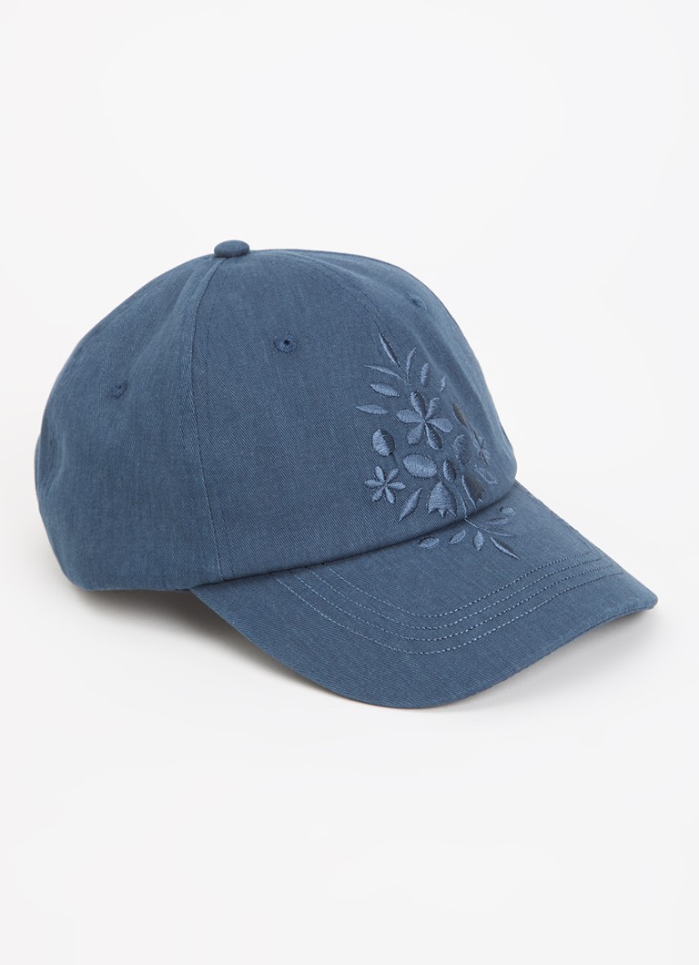Barts Dames Smoothe pet met borduring in de kleur Blauw, maat: ONE SIZE