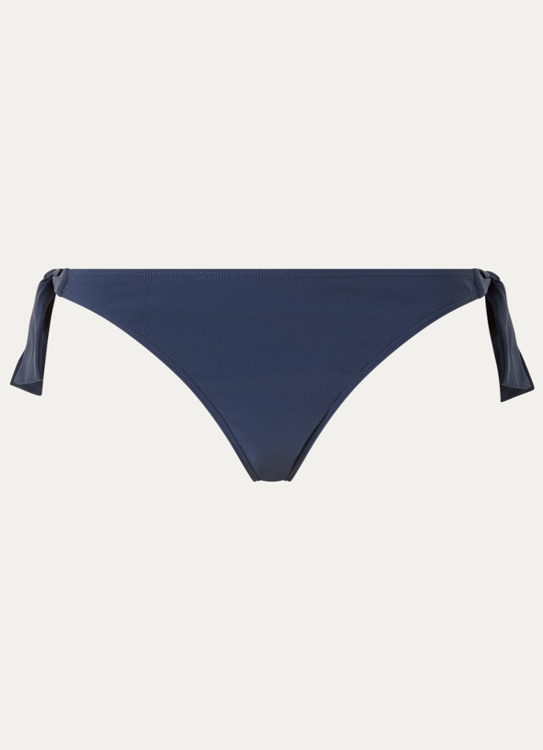 Barts Dames Solid Cheeky Bum bikinislip met geknoopt detail in de kleur Donkerblauw, maat: 38