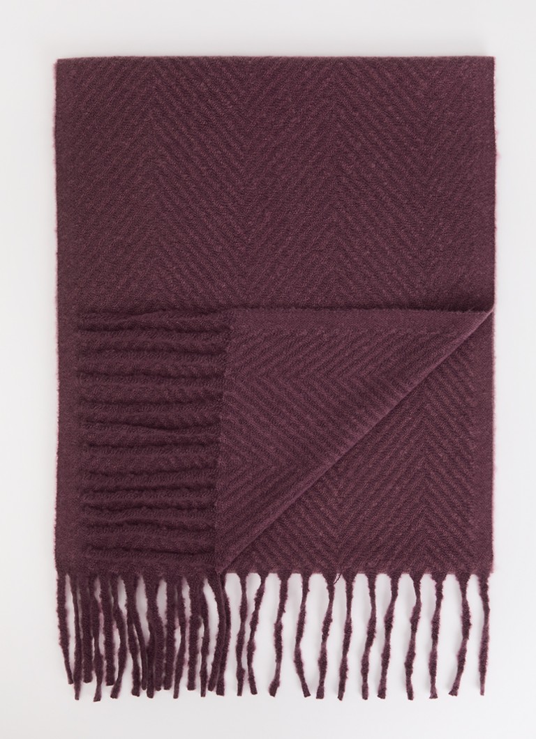 Barts Dames Josephyna sjaal met franjes 40 x 200 cm in de kleur Paars, maat: ONE SIZE