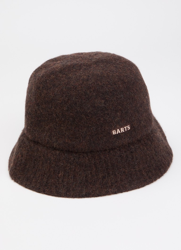 Barts Dames Limatu bucket hoed in wolblend in de kleur Donkerbruin, maat: ONE SIZE