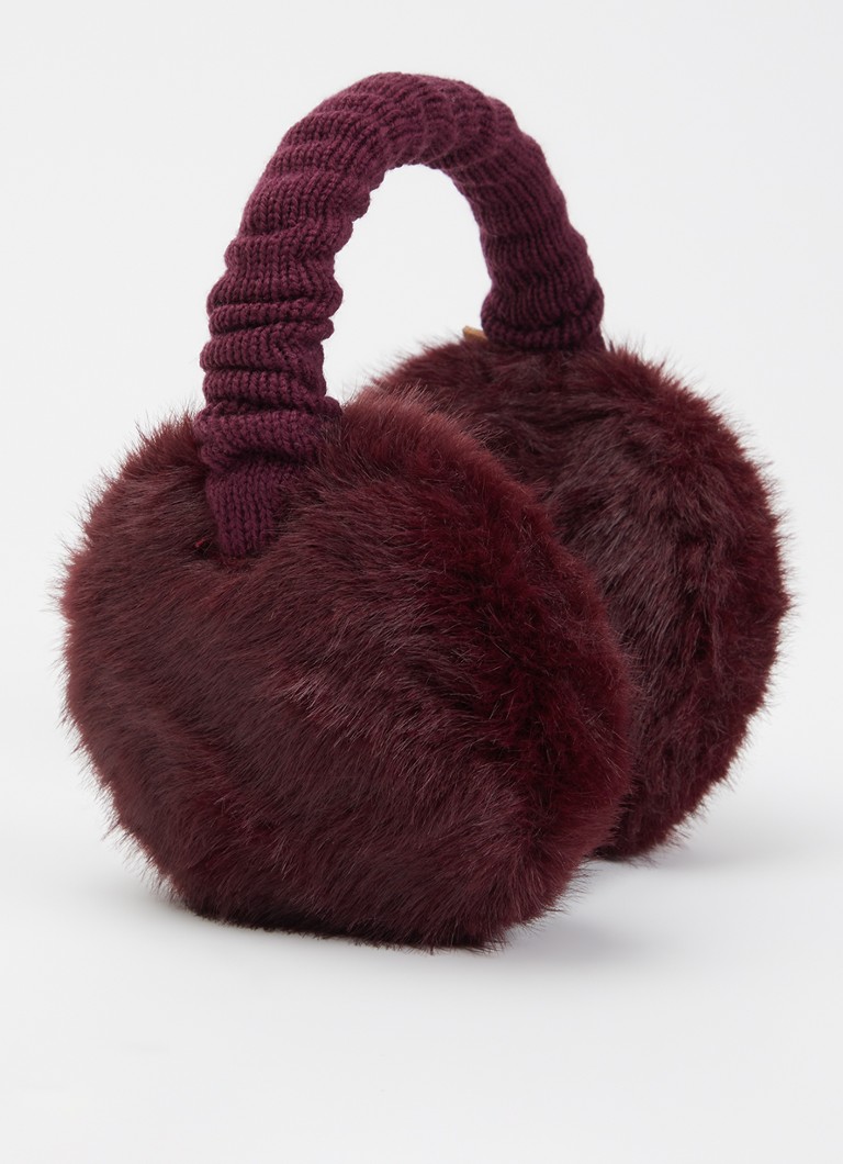 Barts Dames Plush oorwarmers van imitatiebont in de kleur Paars, maat: ONE SIZE