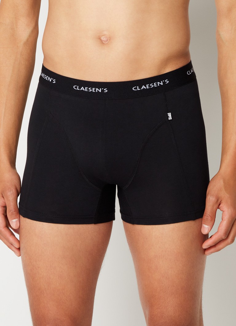 Claesen's Heren Boxershorts in 3-pack in de kleur Zwart, maat: L