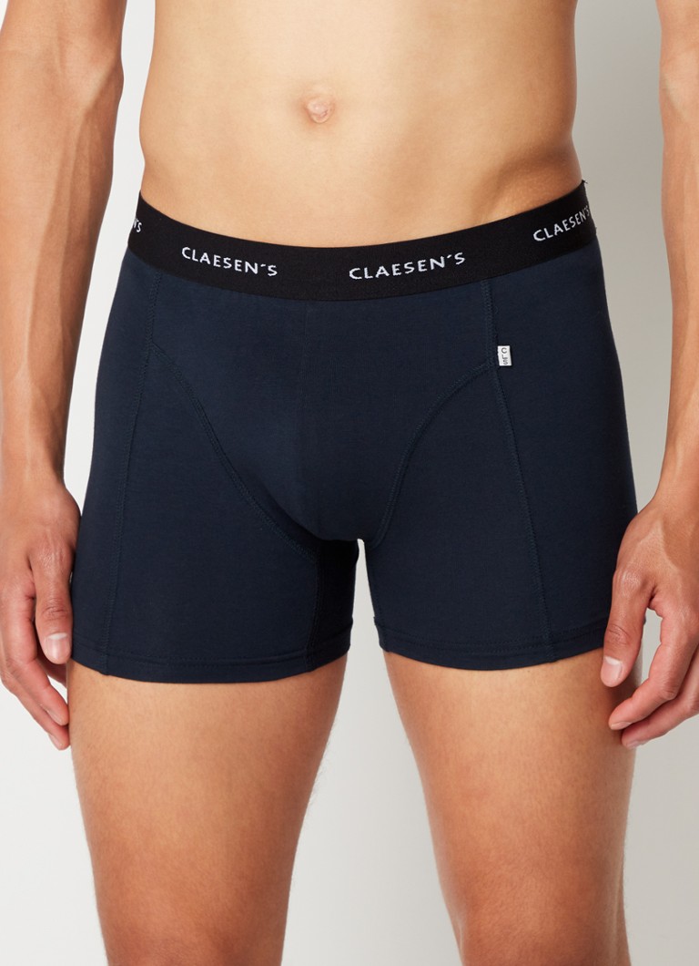 Claesen's Heren Boxershorts in 3-pack in de kleur Donkerblauw, maat: XXL