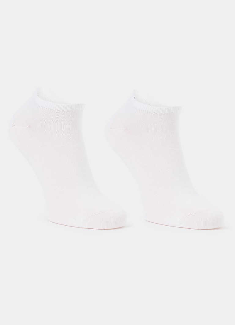 Tommy Hilfiger Heren Sneakersokken in uni in 2-pack in de kleur Wit, maat: 43/46