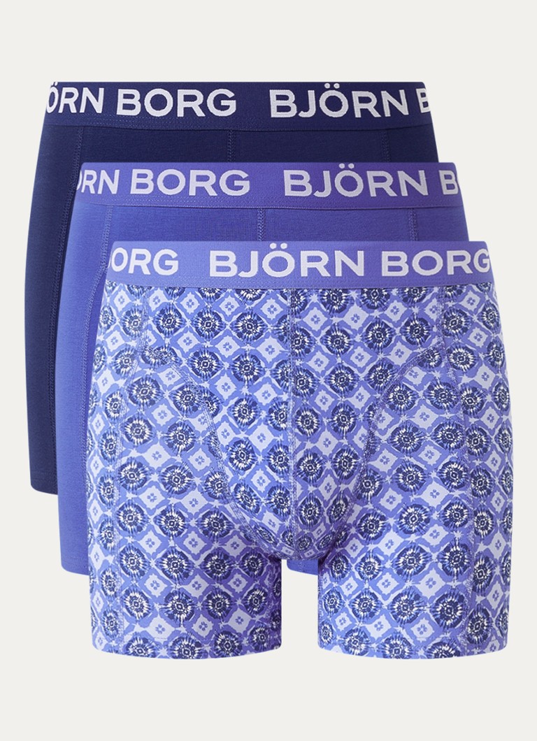Björn Borg Heren Boxershort van katoen in 5-pack in de kleur Blauw, maat: S