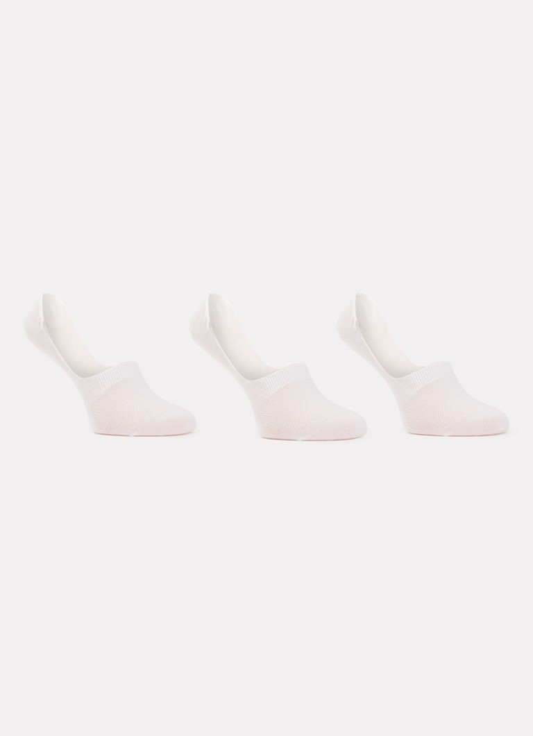 BOSS Heren Sokken in katoenblend in 3-pack in de kleur Wit