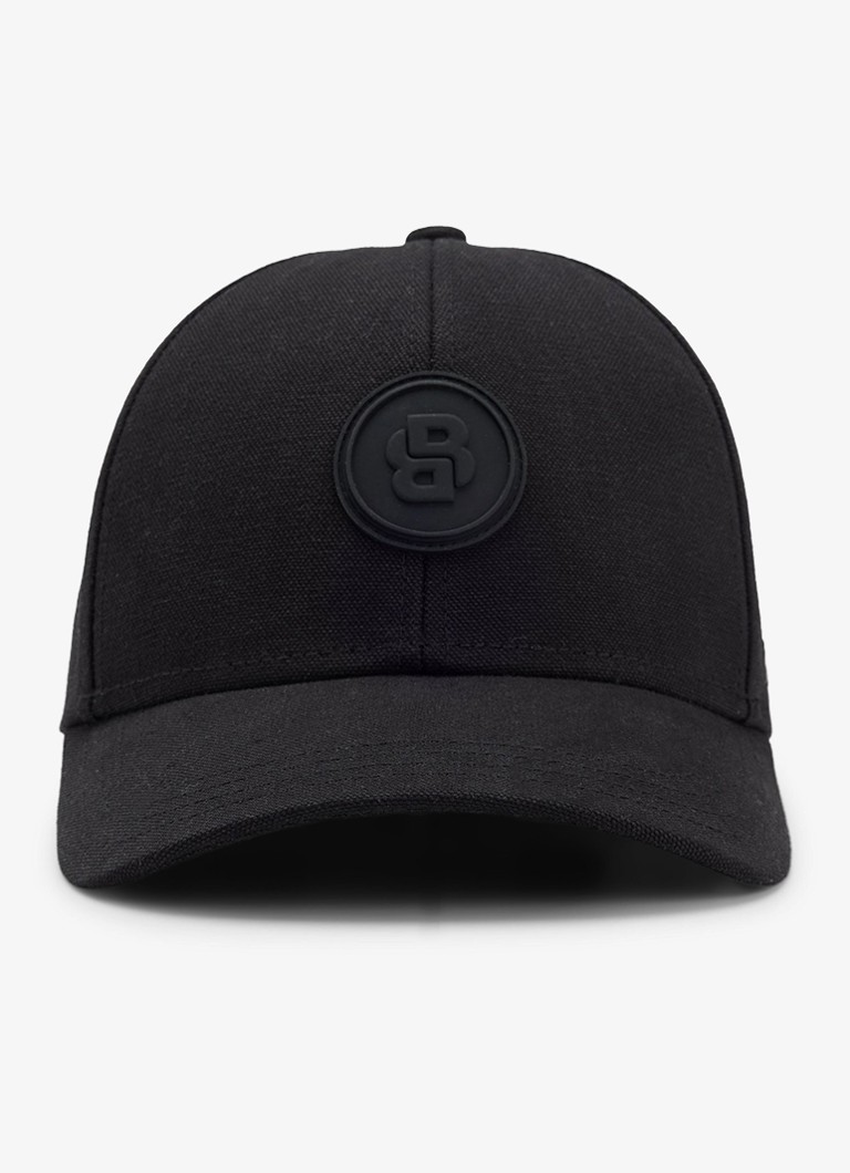 BOSS Heren Pet met logo in de kleur Zwart