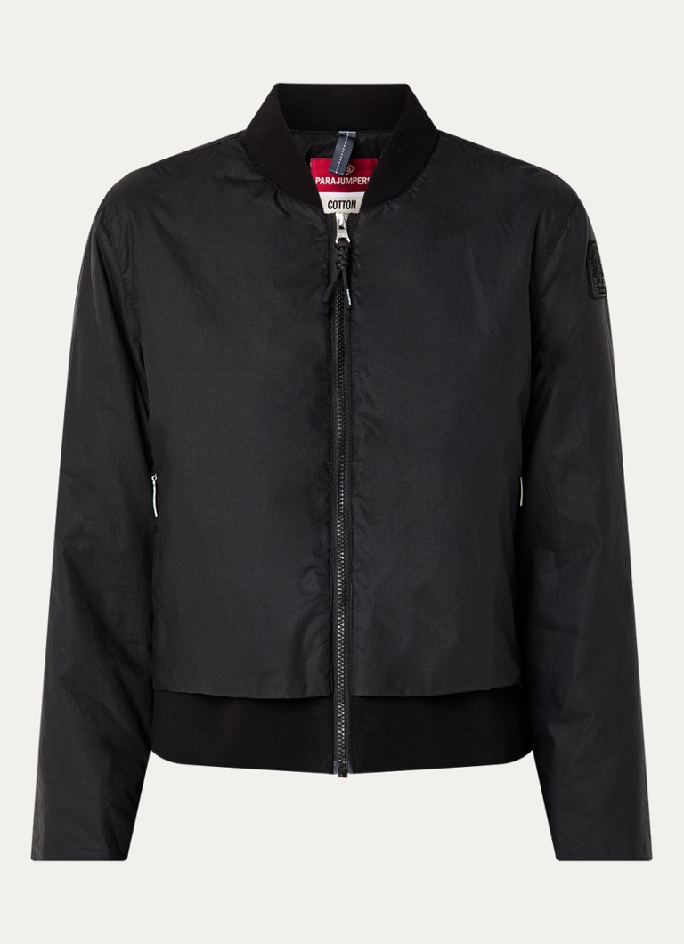 Parajumpers Dames Andreja bomberjack met ritszakken in de kleur Zwart, maat: XS