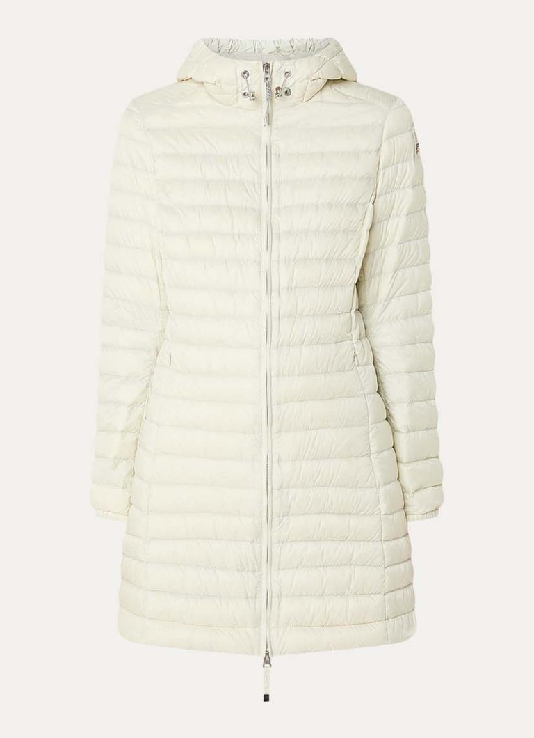Parajumpers Dames Meredith puffer jas met donsvulling en capuchon in de kleur Creme, maat: M