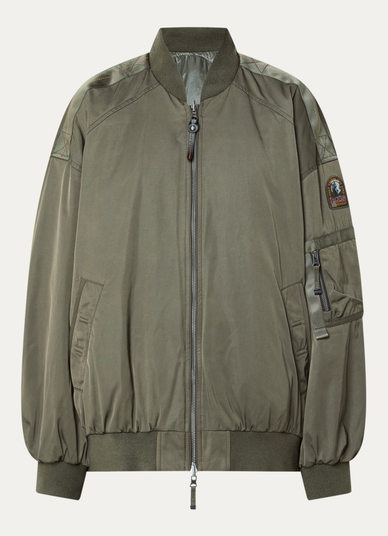 Parajumpers Dames Bomberjack met donsvulling en steekzakken in de kleur Olijfgroen, maat: S