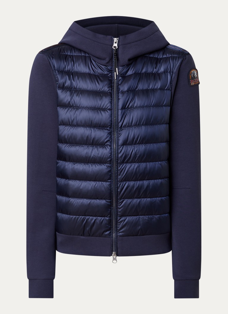 Parajumpers Dames Caeli puffer jack met donsvulling en ritszakken in de kleur Indigo, maat: L