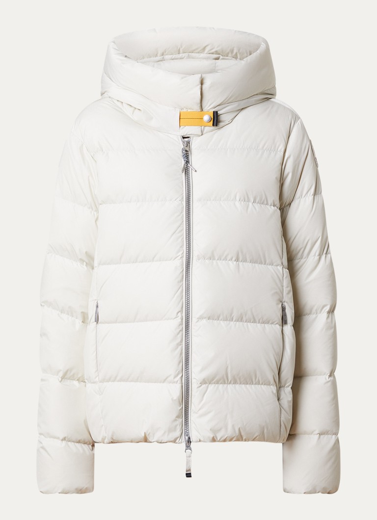 Parajumpers Dames Jinny jas met donsvulling en steekzakken in de kleur Gebroken wit, maat: S