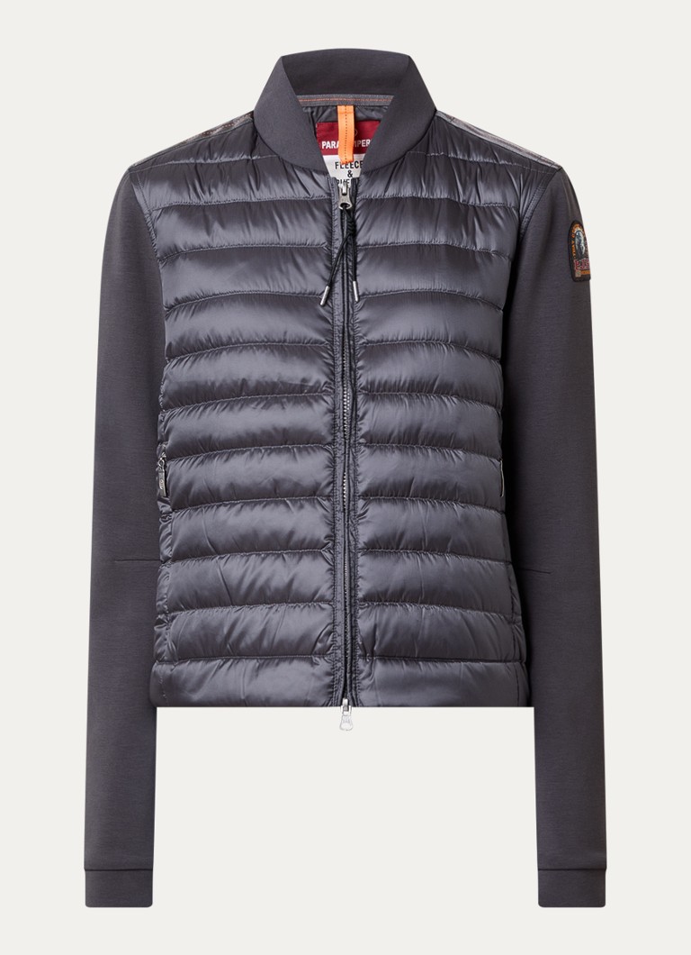 Parajumpers Dames Kalysta jack met donsvulling en ritszakken in de kleur Donkergrijs, maat: M