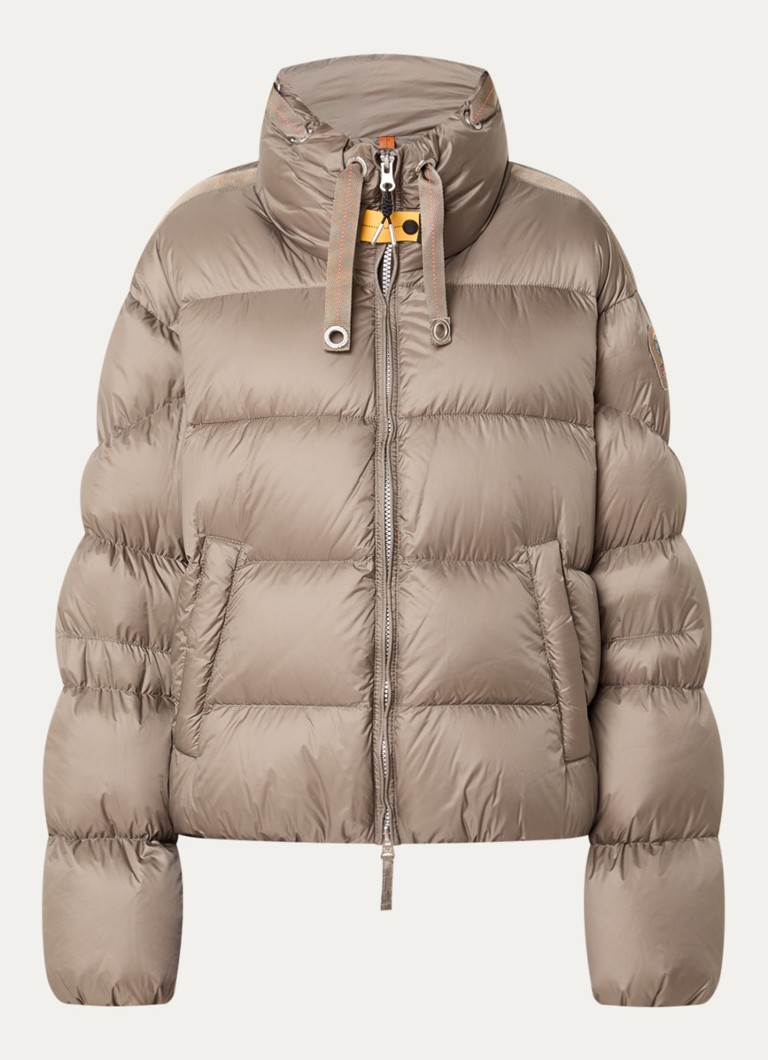 Parajumpers Dames Killin pufferjack met donsvulling en logo in de kleur Grijs, maat: L