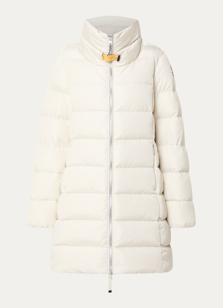 Parajumpers Dames Malandra gewatteerde puffer jas met donsvulling en ritszakken in de kleur Wit, maat: M