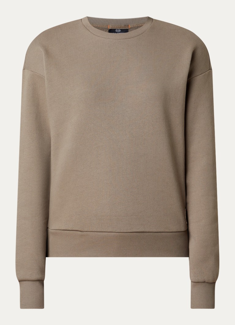 Parajumpers Dames Matetsi sweater met logo in de kleur Khaki, maat: M