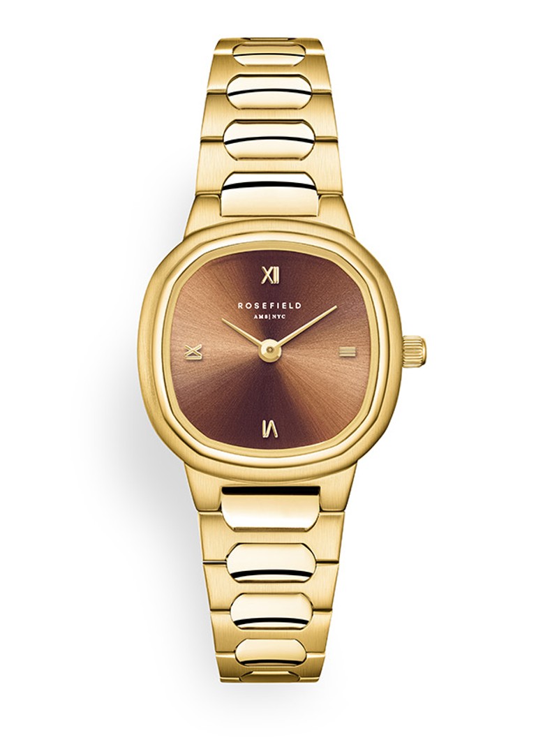 Rosefield Dames Gaia XS horloge ORBGSG-OR08 in de kleur Goud, maat: 25x25x30MM