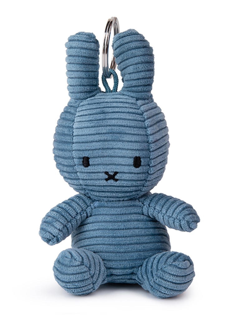 Nijntje Nijntje sleutelhanger van corduroy in de kleur Staalblauw, maat: 10CM