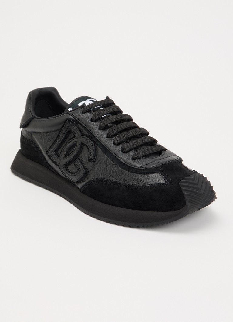 Dolce & Gabbana Heren Cushion sneaker van kalfsleer in de kleur Zwart, maat: 45