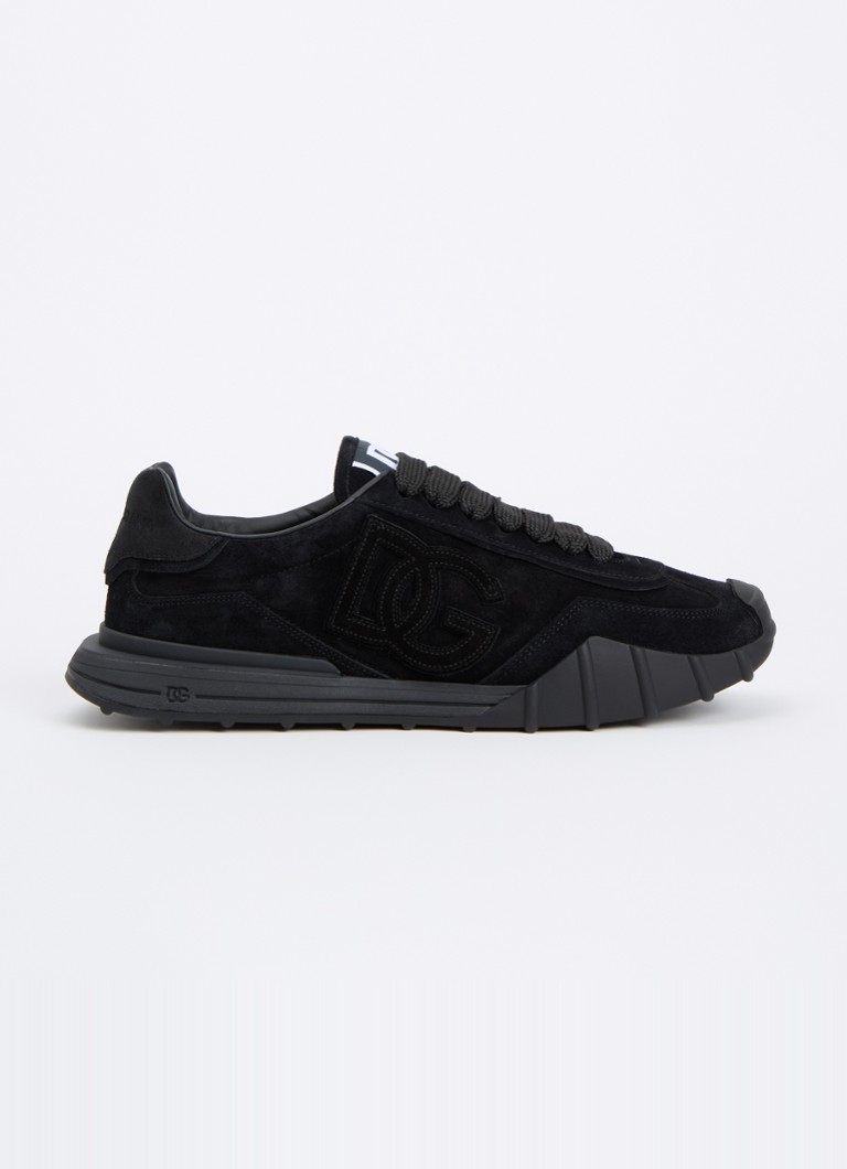 Dolce & Gabbana Heren Athletic sneakers van kalfssuède in de kleur Zwart, maat: 45