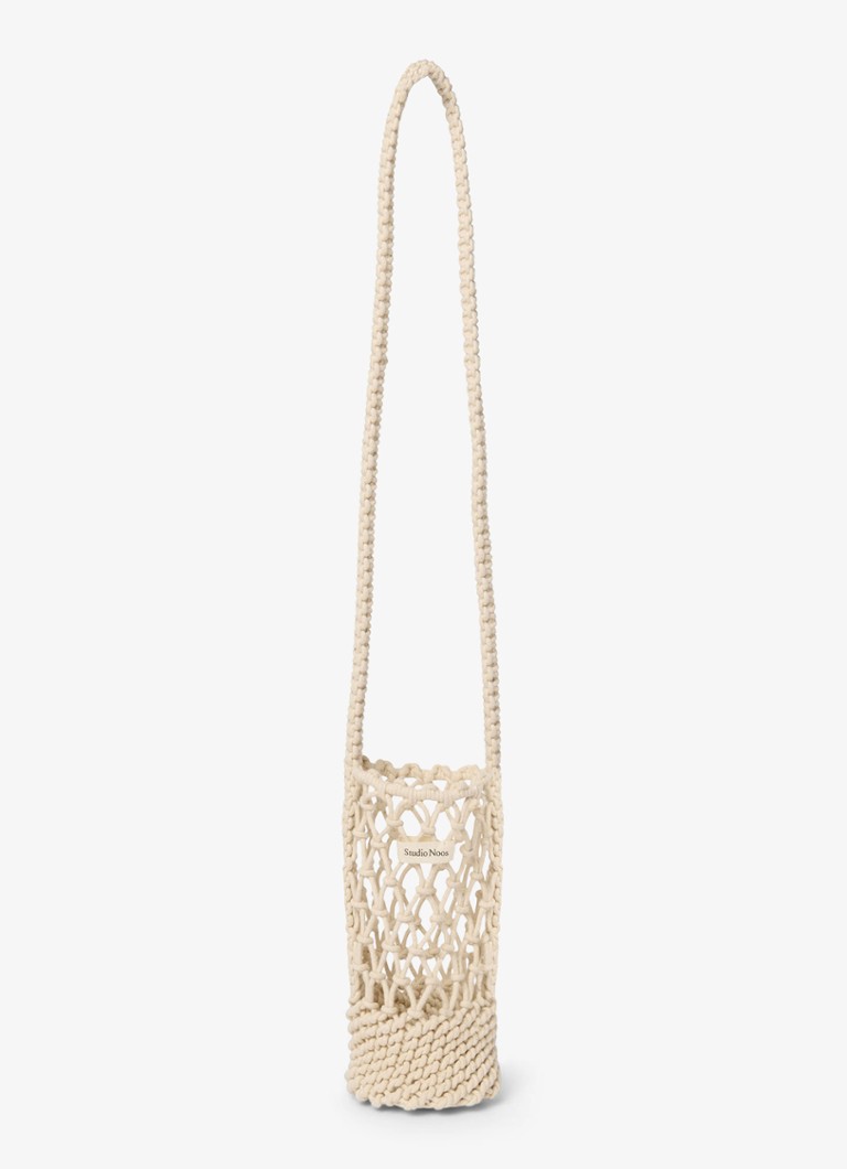 Studio Noos Dames Macramé crossbody met logo