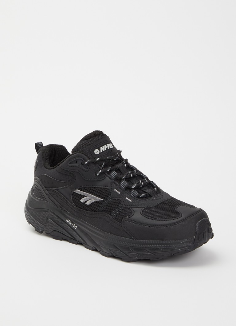 Hi-Tec Heren Eastend sneaker met mesh details in de kleur Zwart, maat: 45,5