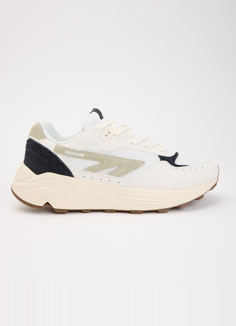Hi-Tec Heren HTS Shadow RGS sneaker van suède met details van mesh in de kleur Zwart, maat: 46