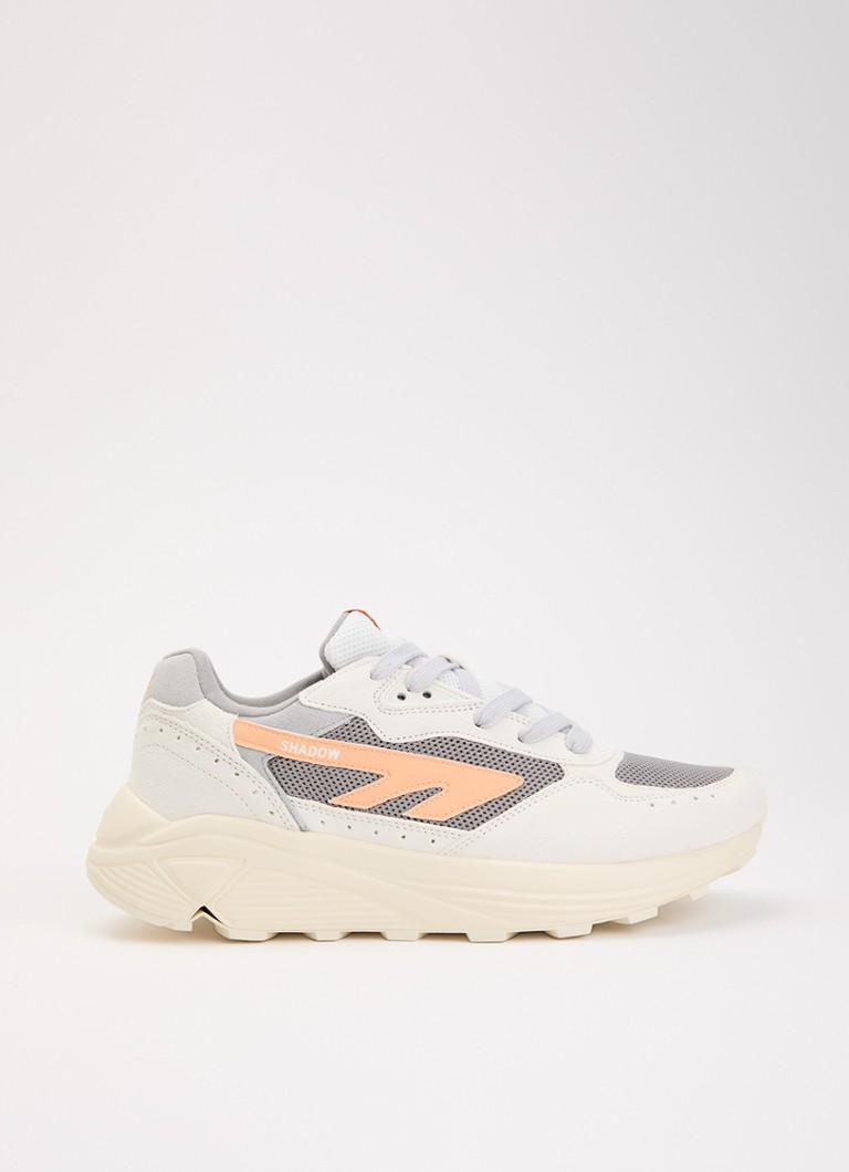 Hi-Tec Heren HTS Shadow RGS sneaker van suède met details van mesh in de kleur Oranje, maat: 46