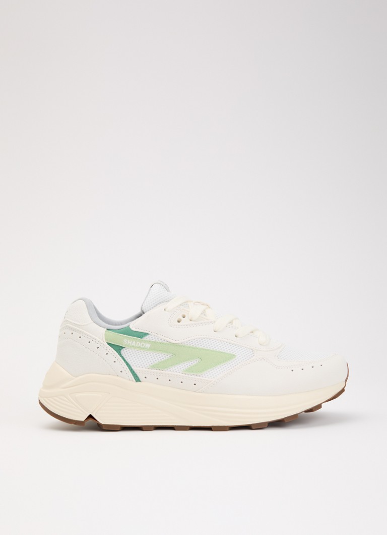 Hi-Tec Heren HTS Shadow RGS sneaker van suède met details van mesh in de kleur Lichtgroen, maat: 46
