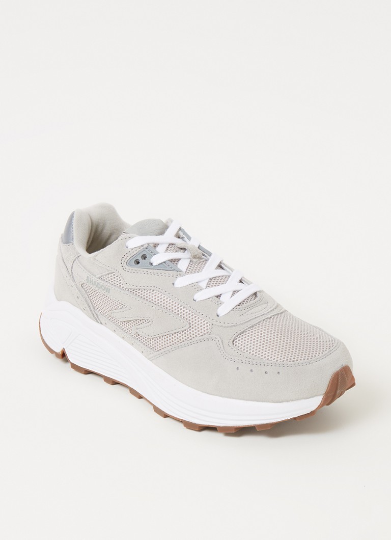 Hi-Tec Heren HTS shadow RGS sneaker met suède details in de kleur Lichtgrijs, maat: 43