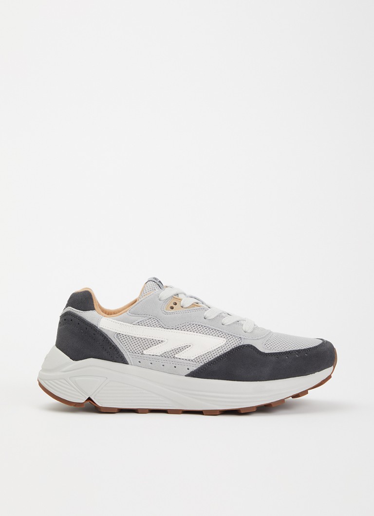 Hi-Tec Heren HTS shadow RGS sneaker van mesh met suède details in de kleur Grijs, maat: 46