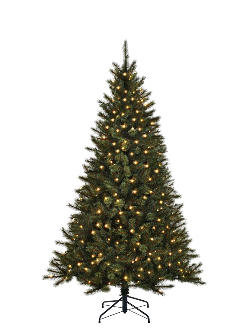 Black box Toronto kunstkerstboom met LED verlichting 215 cm Groen - Deal