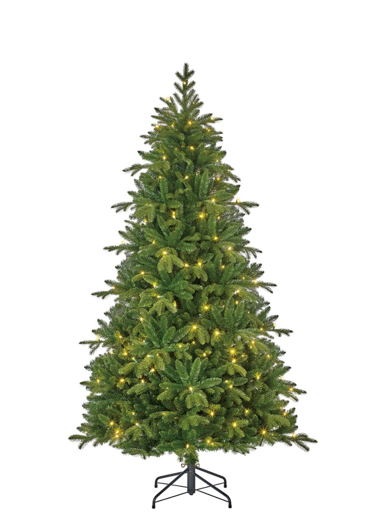 Black box Brampton kunstkerstboom met LED verlichting 215 cm Donkergroen - Deal