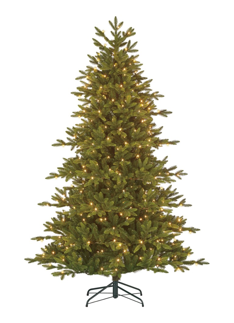 Black box Delmonto kunstkerstboom met LED verlichting 185 cm Donkergroen - Deal