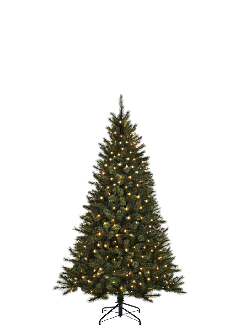 Black box Toronto kunstkerstboom met LED verlichting 155 cm Donkergroen - Deal