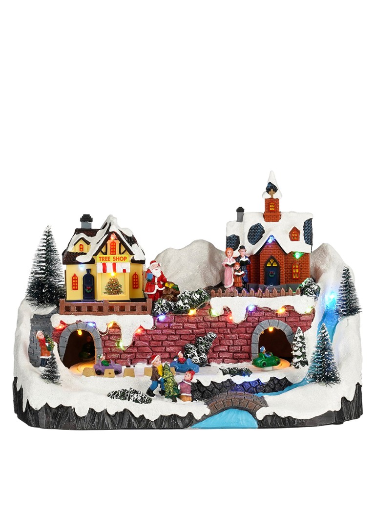 Luville Collectables Kerstdorp met verlichting 22,5 cm Wit - Deal