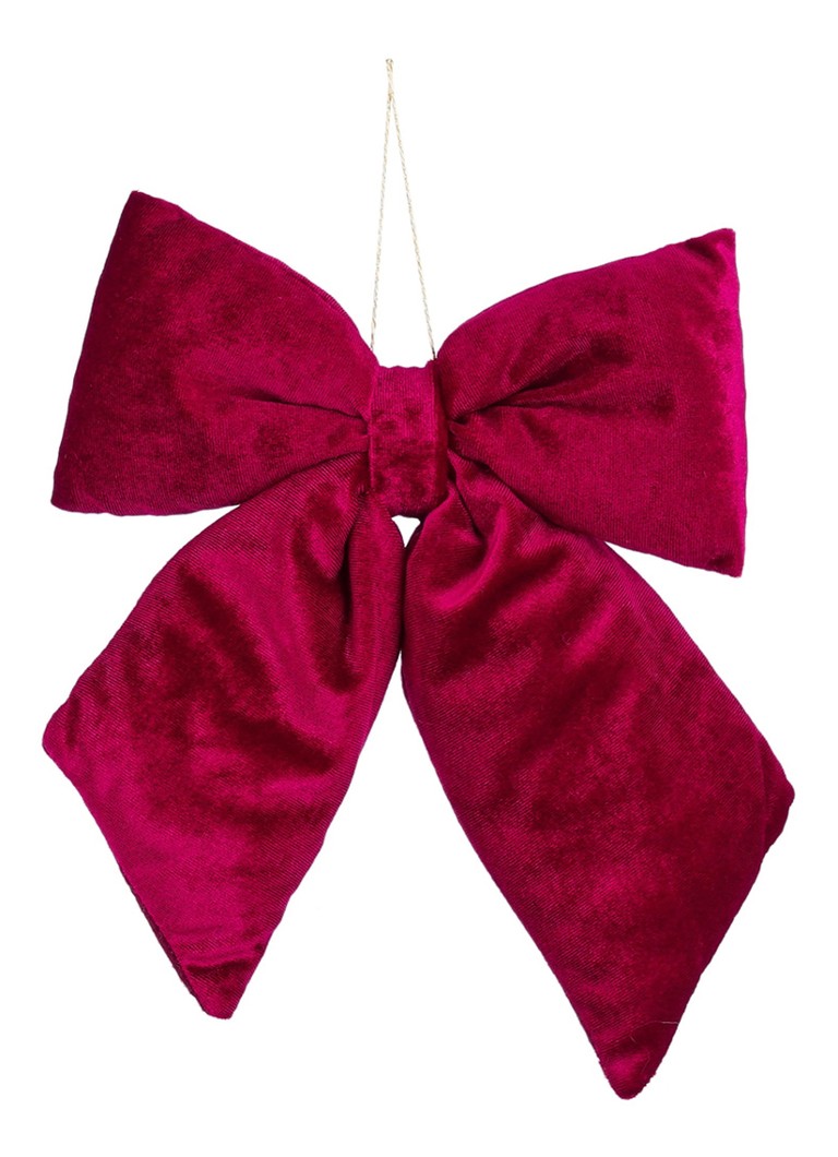 Mica Decorations Strik 23 cm Donkerrood - Deal