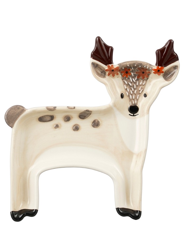 Mica Decorations Hert serveerschaal 20 cm Beige - Deal