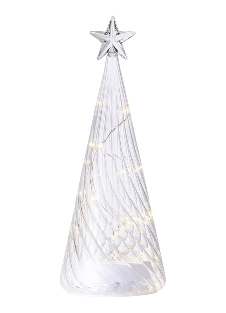 Sirius Wave Tree kerstornament met LED verlichting 26 cm Transparant - Deal