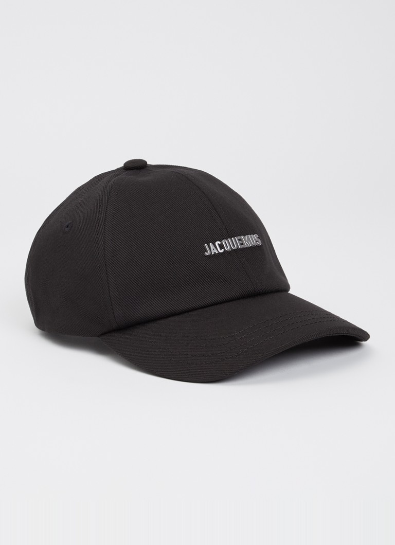 Jacquemus Heren La Casquette Gadjo pet met logo in de kleur Zwart, maat: 62