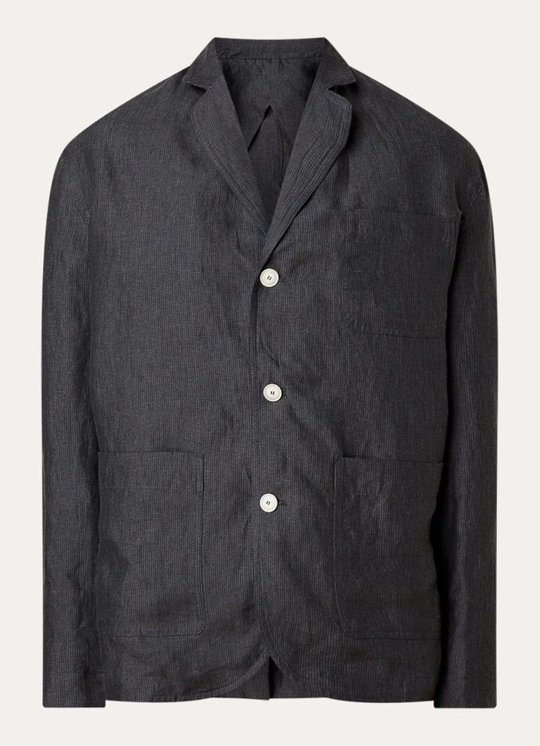 Jacquemus Heren Regular fit colbert met opgestikte zakken in de kleur Donkergrijs, maat: 46