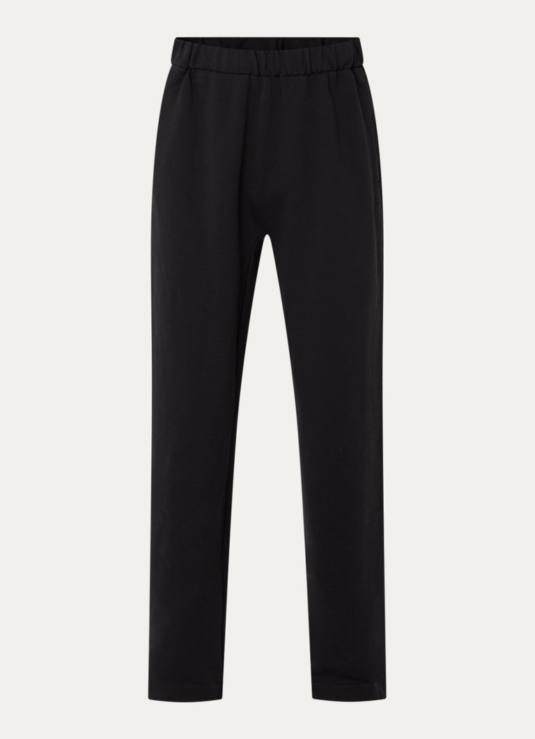 Jacquemus Heren Wide fit broek met logo en steekzakken in de kleur Zwart, maat: XL
