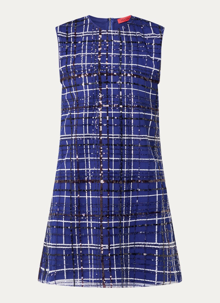 - Glitter Dames jurk - Royalblauw -