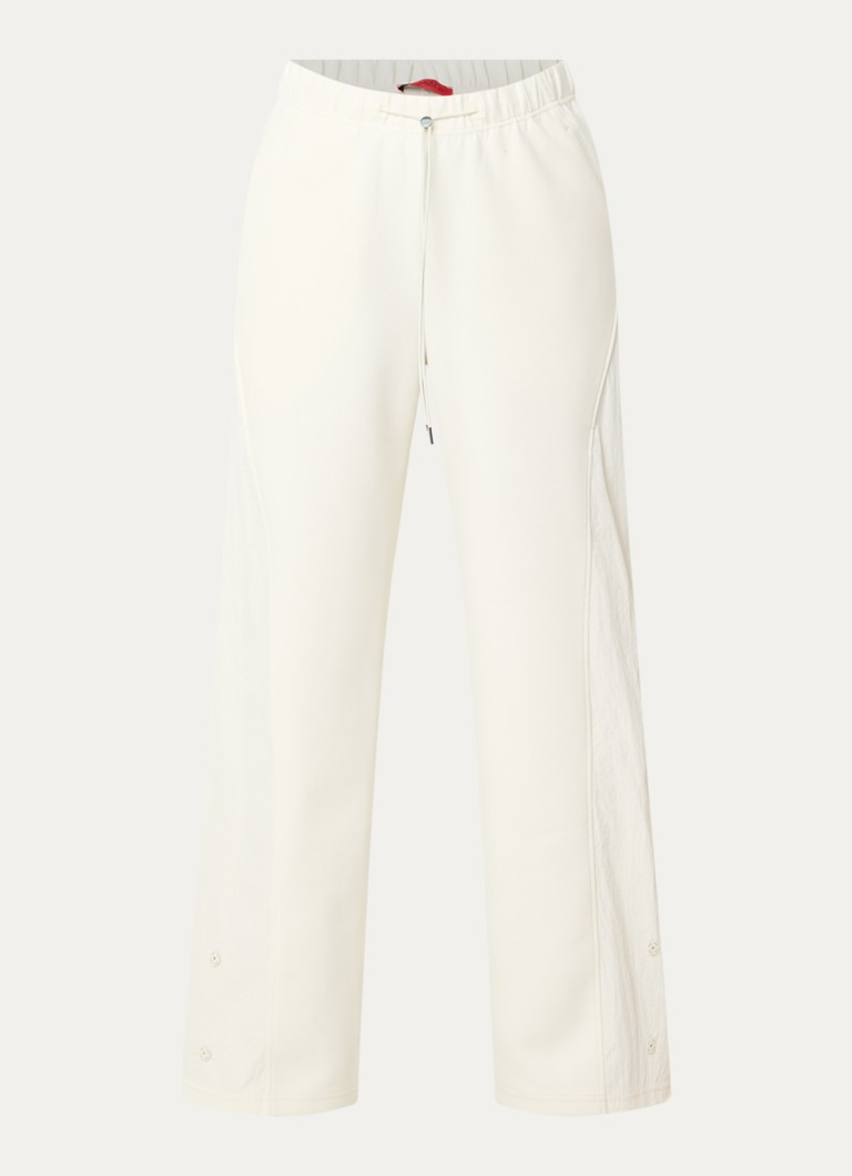 Max & Co Dames Rivoli high waist straight fit joggingbroek met steekzakken in de kleur Gebroken wit