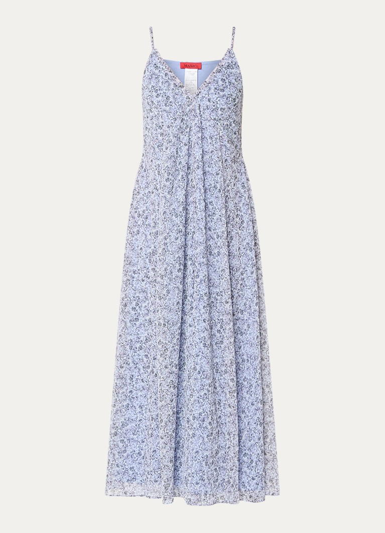 Max & Co Dames Maxi jurk met bloemenprint in de kleur Lavendel
