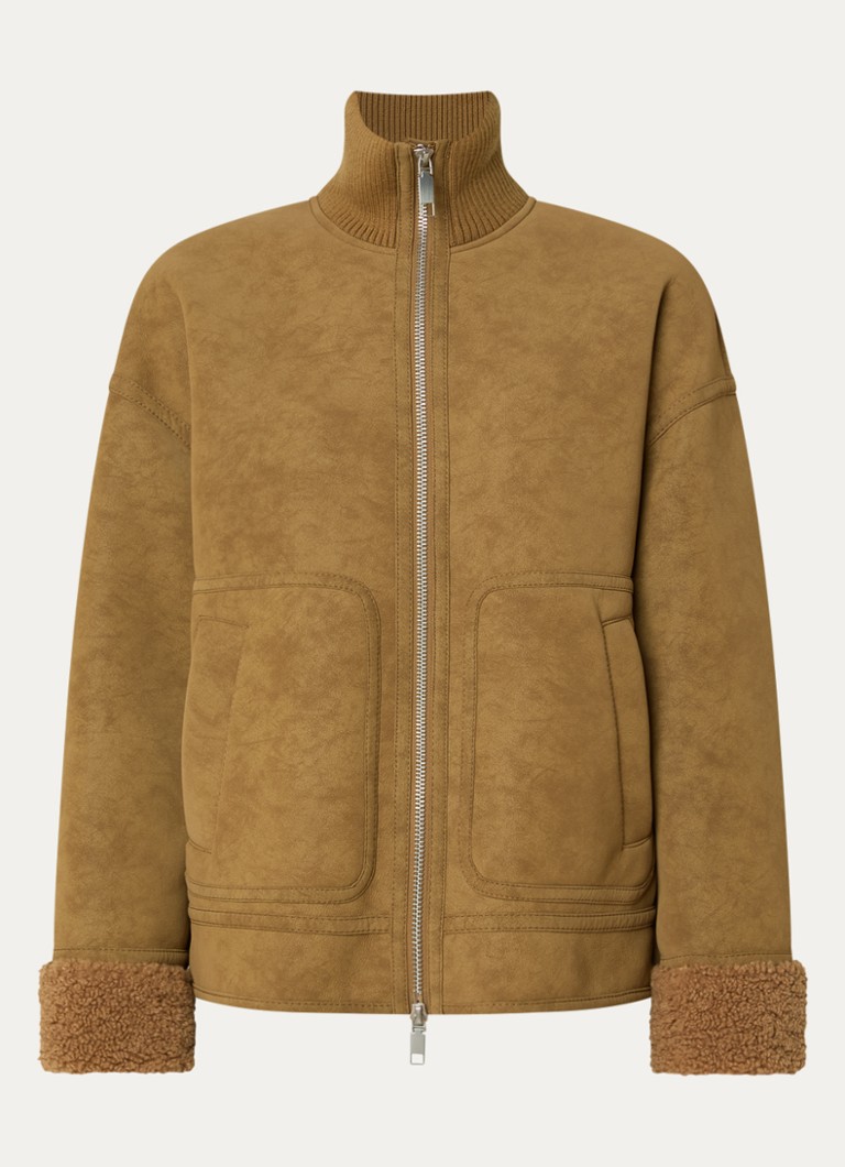 Max & Co Dames Selva jack met opstaande kraag in de kleur Camel