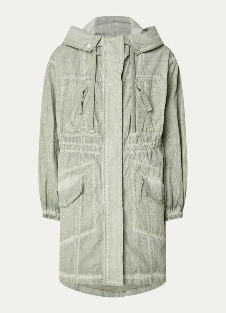 Max & Co Dames Parka met steekzakken in de kleur Lichtgroen